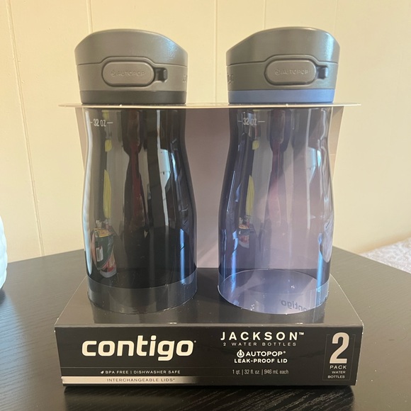 Contigo Other - Contigo Jackson 2-Pack Water Bottles - Smoke and Light blue